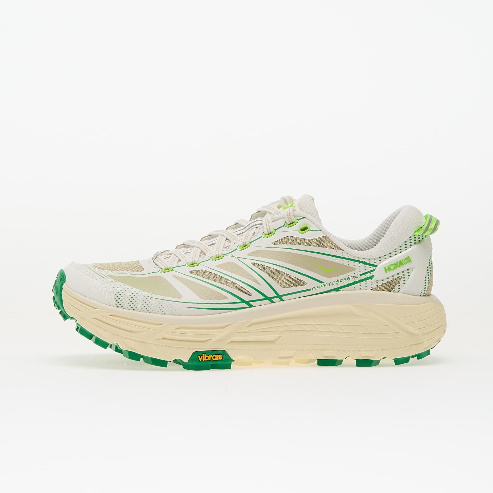 Sneakers Hoka® U Mafate Speed 2 White/ Fresh Cut Grass UK 7.5