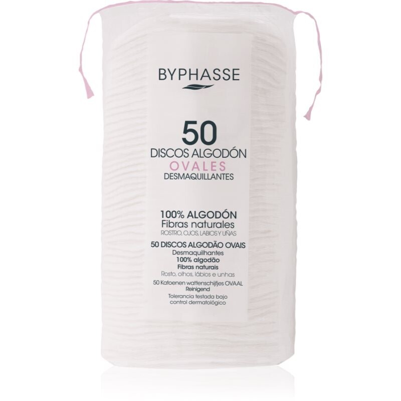 BYPHASSE Cotton makeup remover pads 50 pc