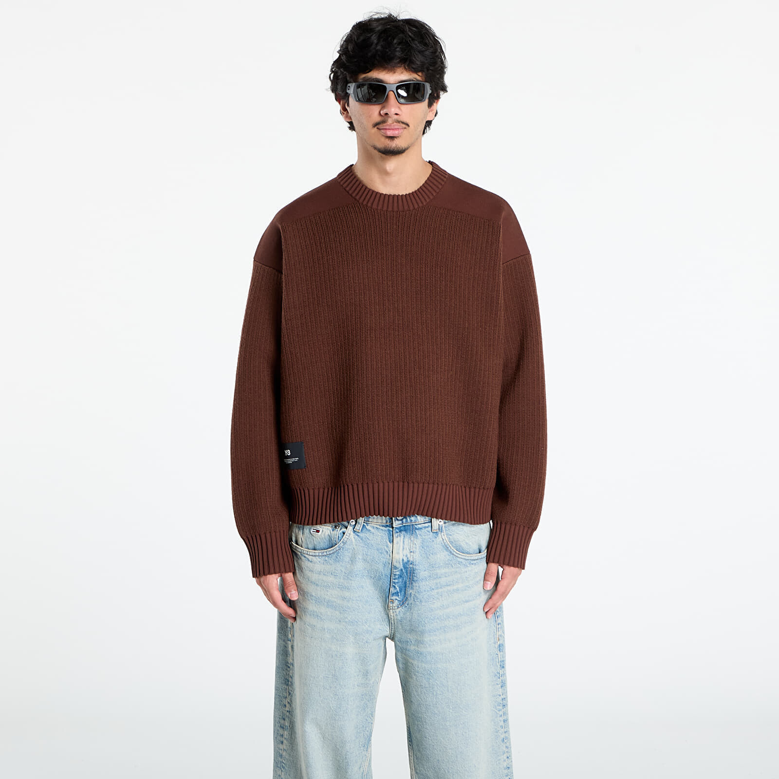 Sweater Y-3 Padded Ut Crew UNISEX Mystery Brown L