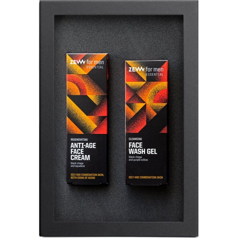 Zew For Men Essential Regenerating and Cleansing Set skin care set for men