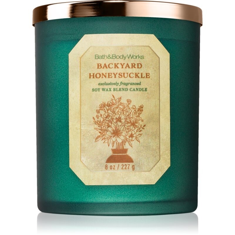 Bath & Body Works Backyard Honeysuckle scented candle 227 g