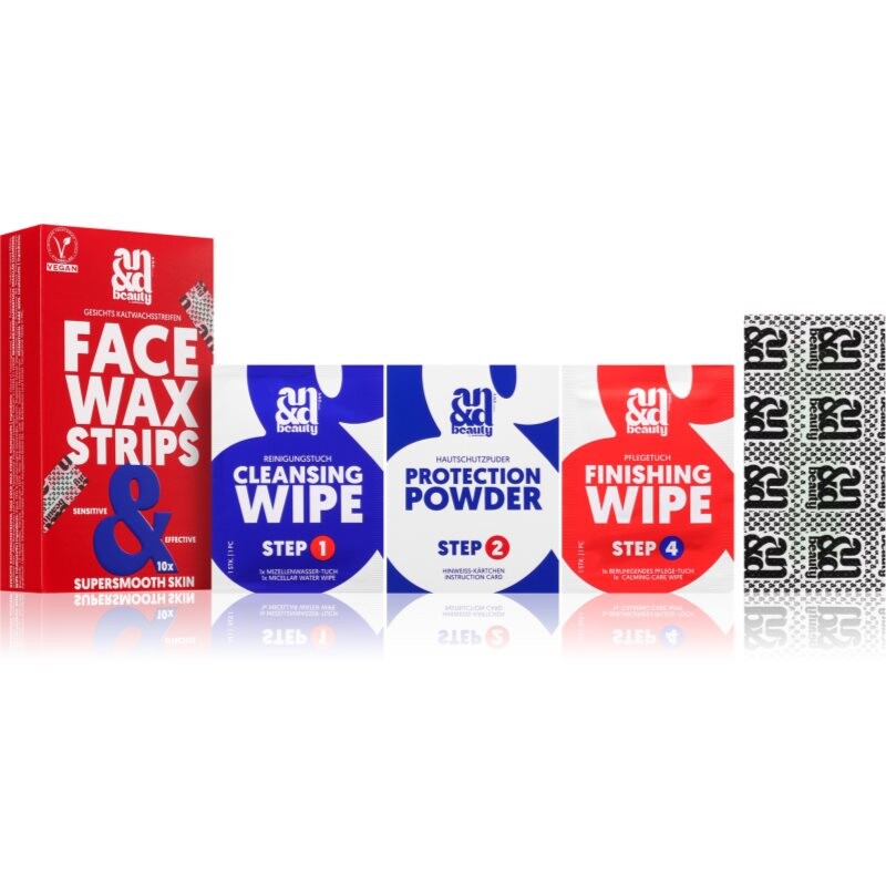 A.N.D. Beauty Wax Strips Face facial waxing strips 10x2 pc