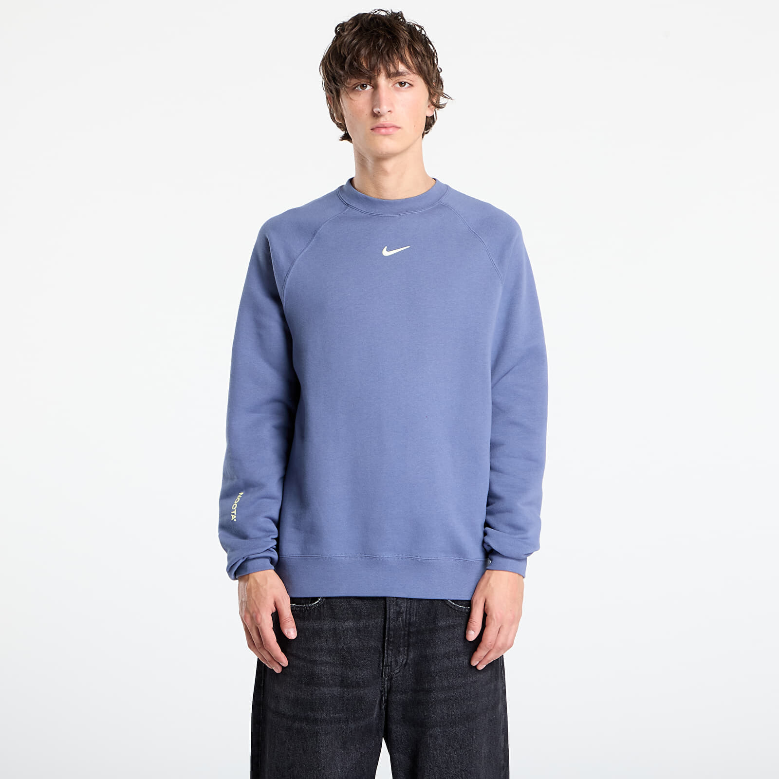 Sweatshirt Nike x NOCTA Men's Fleece CS Crew Diffused Blue/ Citron Tint L