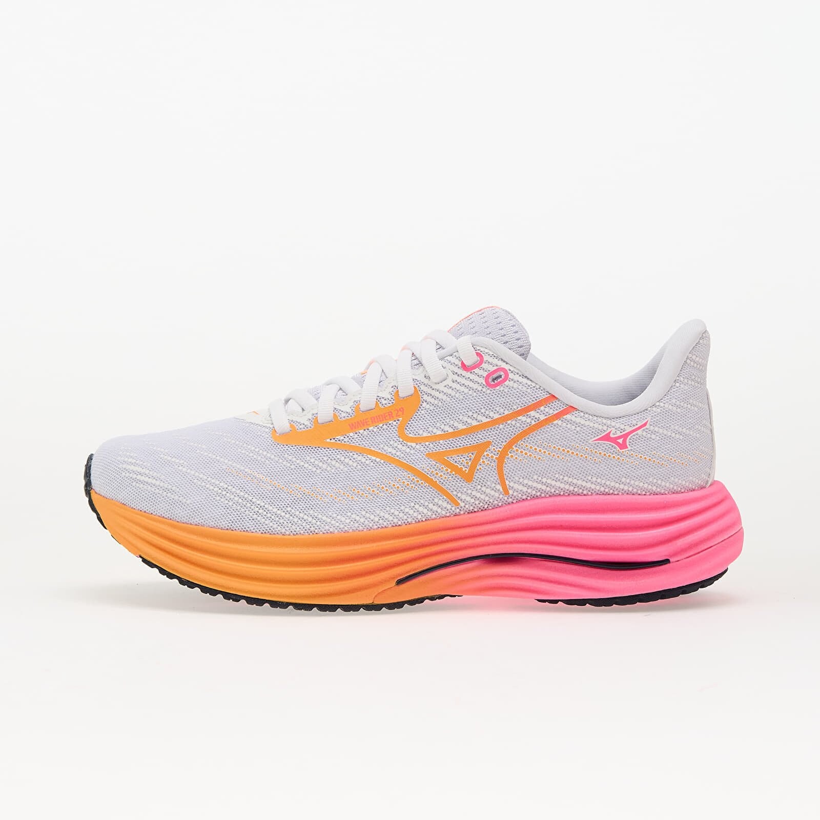 Sneakers Mizuno Wave Rider 28 (U) White/ Tang Orange/ Pink Tetra UK 9