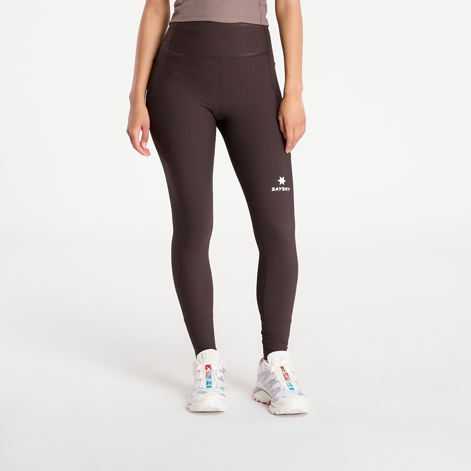 Pants SAYSKY W Combat+ Rib Long Tights Coffee L