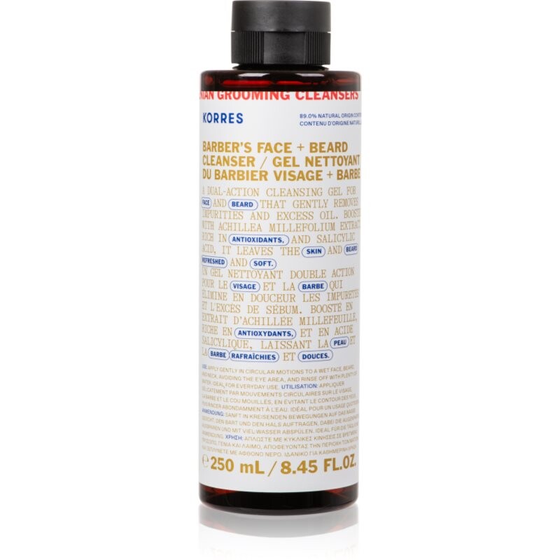 Korres Athenian Grooming cleansing gel for face and beard 250 ml
