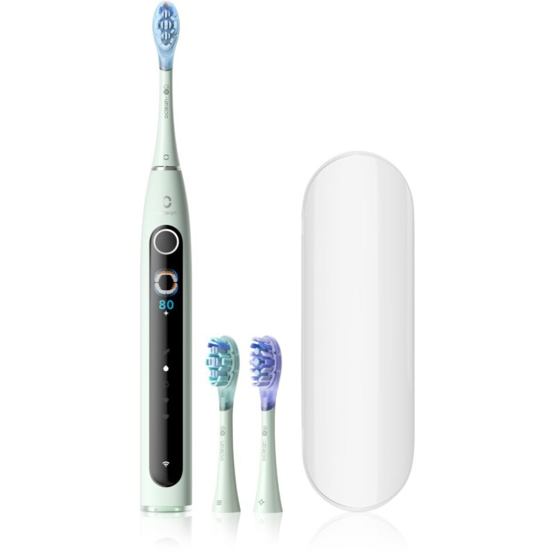 Oclean X Pro 20 Set sonic toothbrush + 2 replacement heads with travel case Green