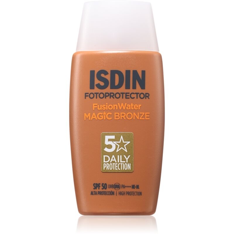 ISDIN Fotoprotector FusionWater Magic Bronze protective tinted facial fluid SPF 50 50 ml