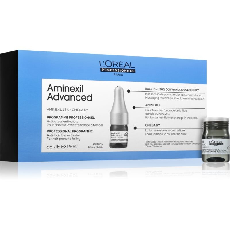 L’Oréal Professionnel Serie Expert Aminexil Advanced ampoule for hair growth and strengthening from the roots 10x6 ml