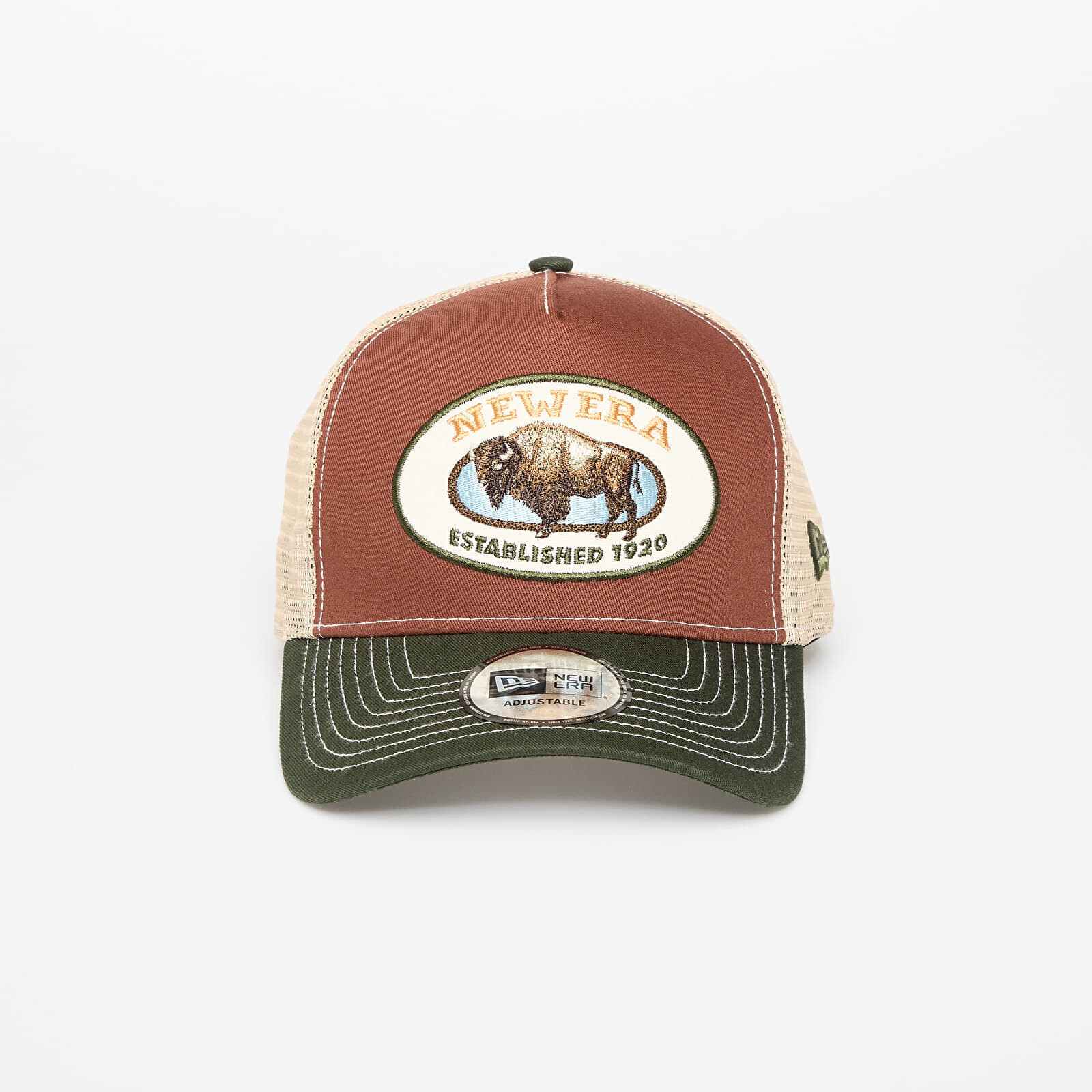 Cap New Era 9FORTY Af Trucker Animal Patch Dark Seaweed/ Dau Universal