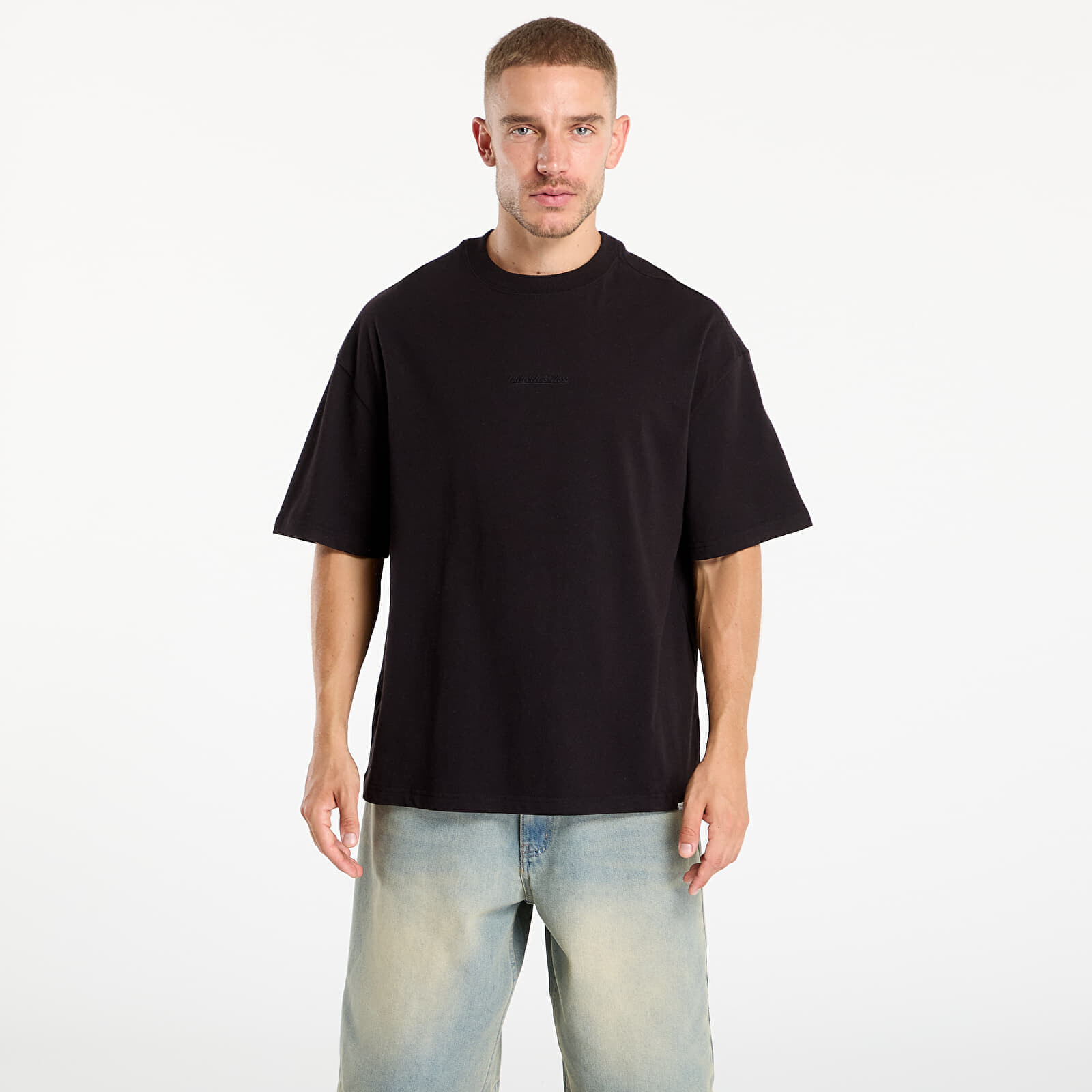T-shirt Mitchell & Ness Branded Script Oversized Tee Black L
