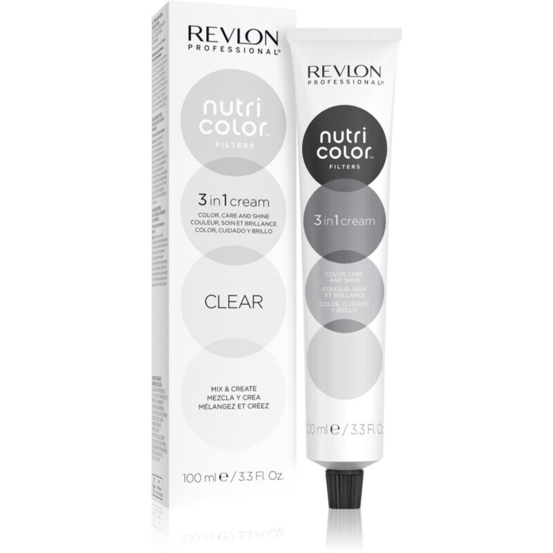 Revlon Professional Nutri Color Filters Metal-Ice nourishing toning mask for professional use Clear 100 ml