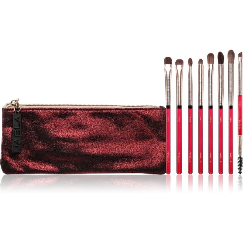 NABLA Cosmetics Ruby eye makeup brush set with bag