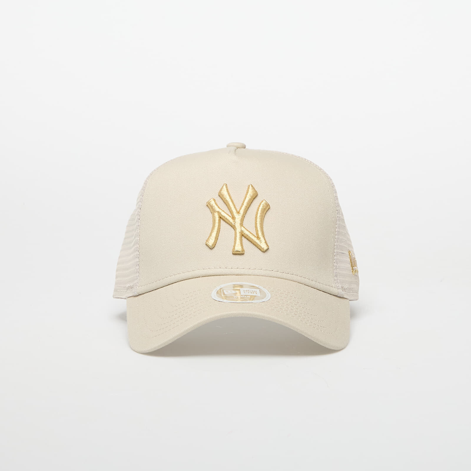 Cap New Era 9FORTY W Af Trucker MLB Metallic New York Yankees Stone/ Metallic Gold Universal