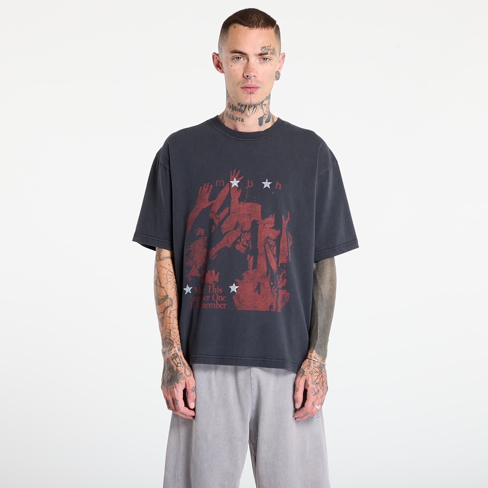 T-shirt MISBHV Mudd Club T-Shirt Washed Black L