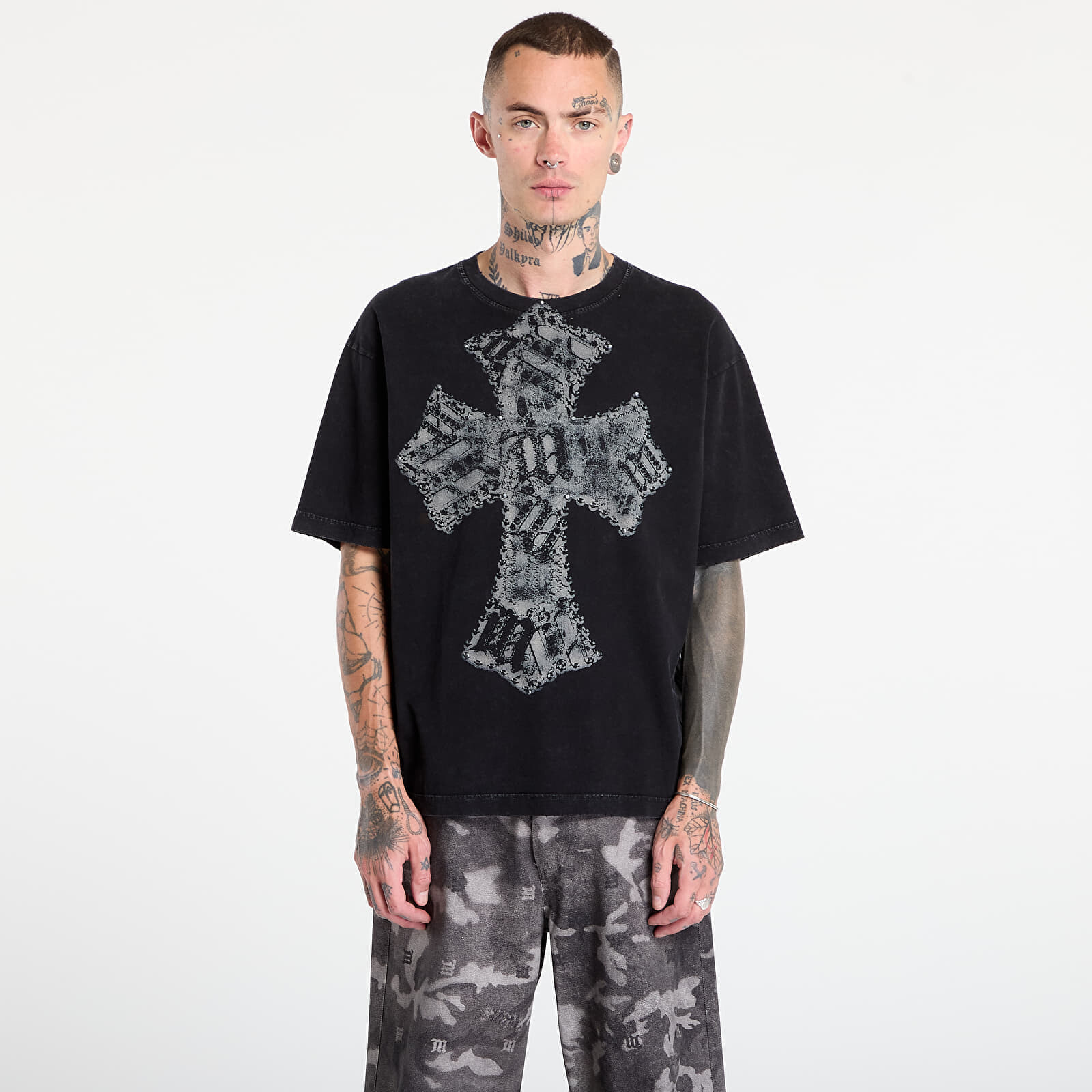 T-shirt MISBHV Goth T-Shirt Washed Black L