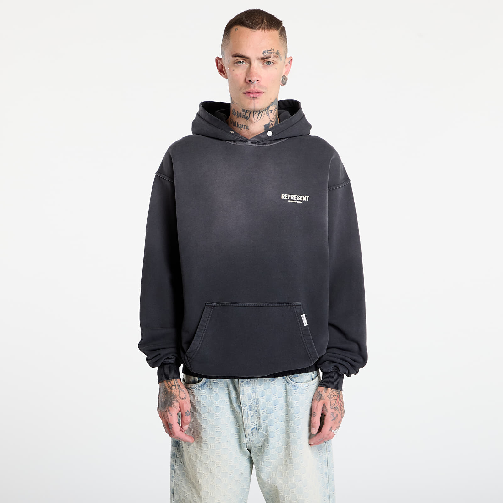 Sweatshirt REPRESENT Owners Club Hoodie Aged Black L