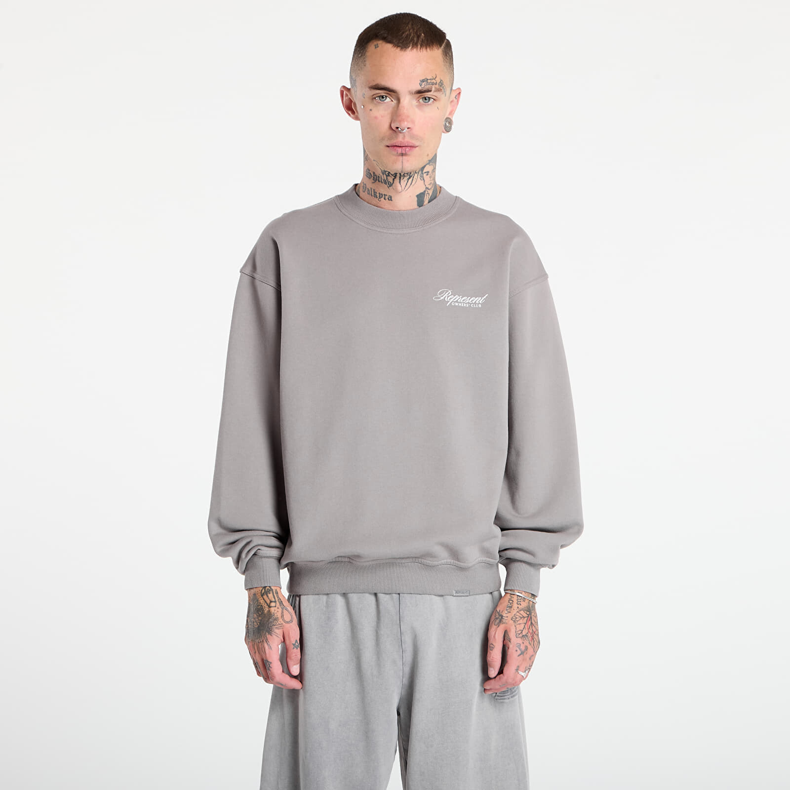 Sweatshirt REPRESENT Owners Club Script Sweater Slate L