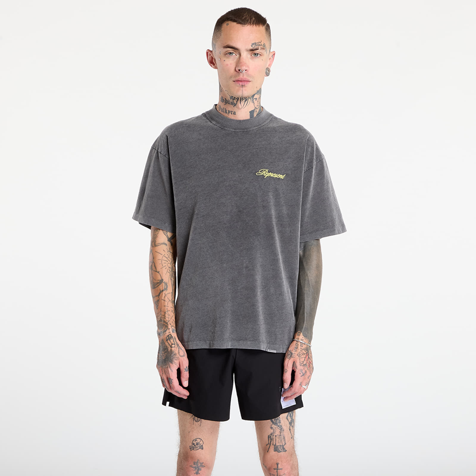 T-shirt REPRESENT Script Logo T-Shirt Vintage Grey L
