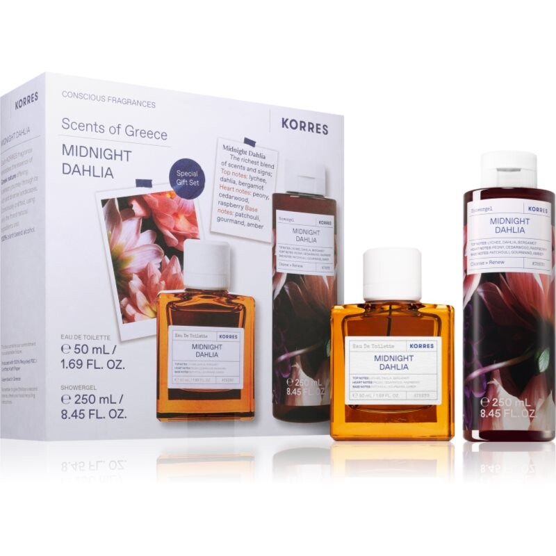 Korres Midnight Dahlia gift set for women