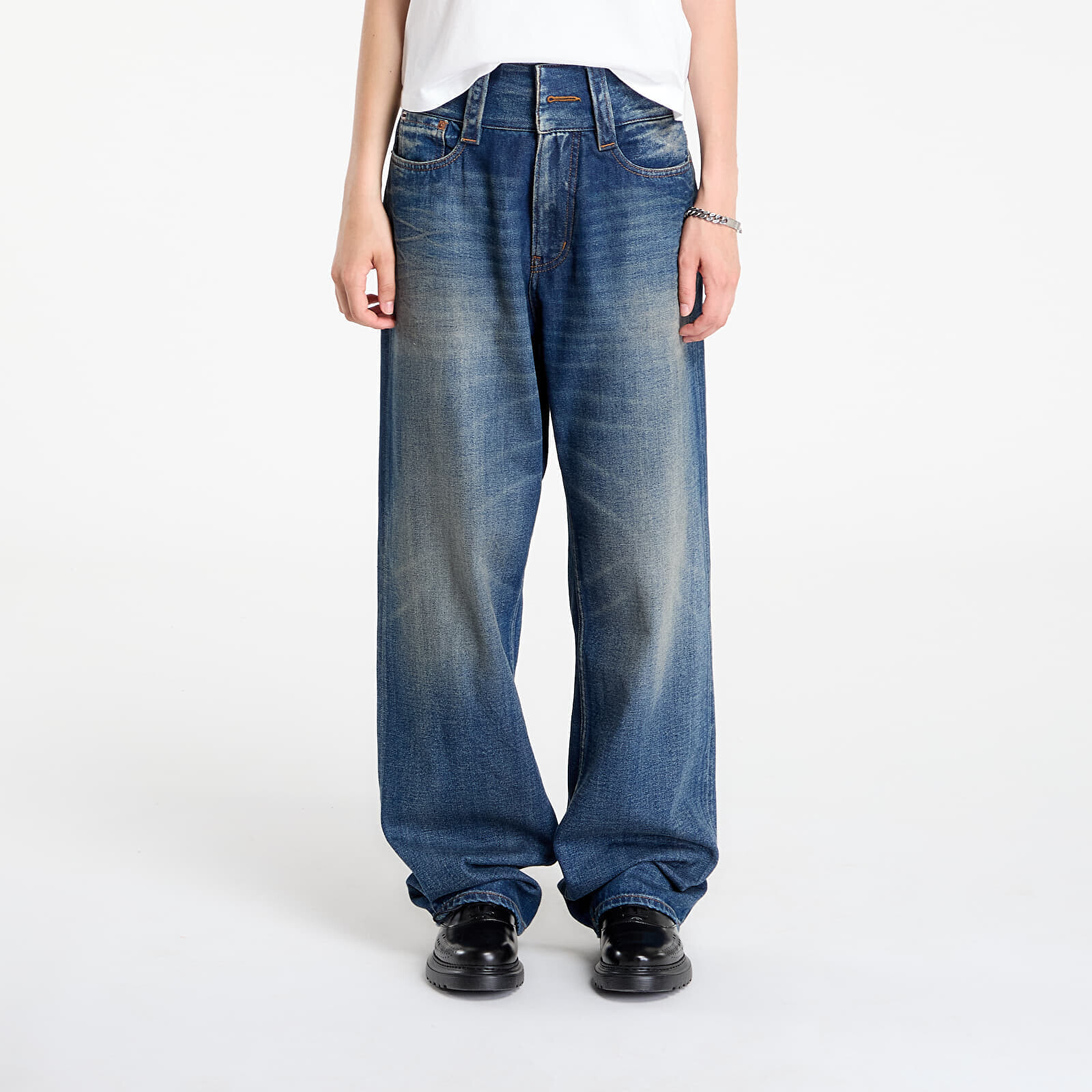 Jeans MM6 Rtw Avp Pants 5 Pockets Medium Blue 27