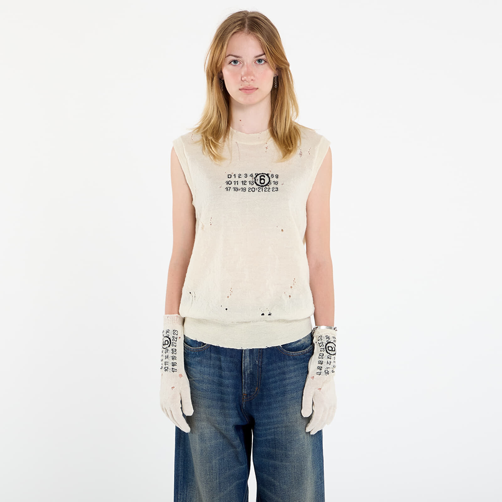 Vest MM6 Gilet Off White L