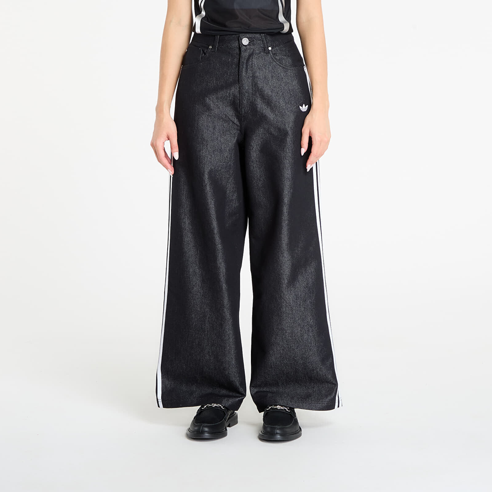Pants adidas Adilenium Season 4 Teamgeist Baggy Shine Denim Joggers Black 25