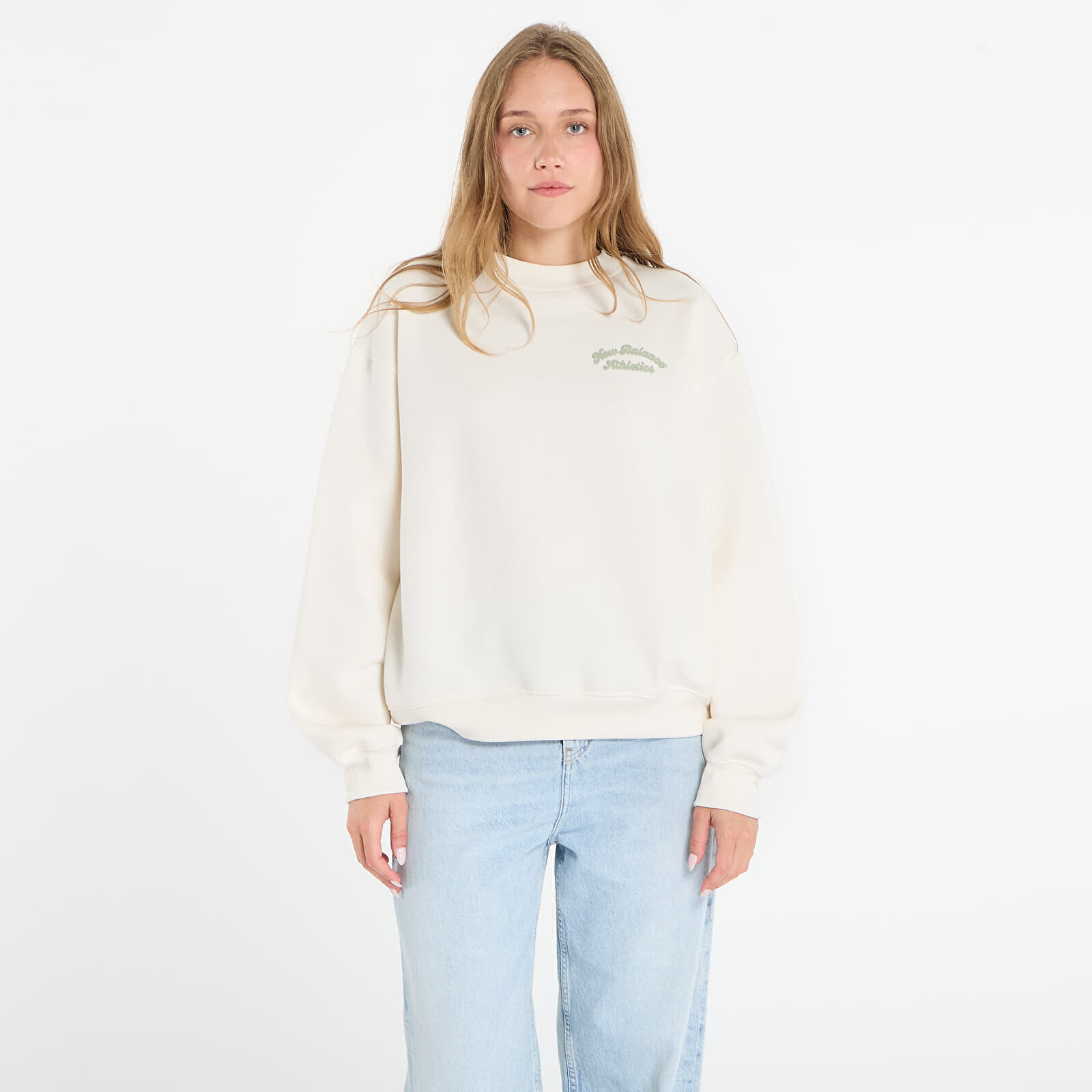 Sweatshirt New Balance Linear Heritage Fleece Crew Permafrost L