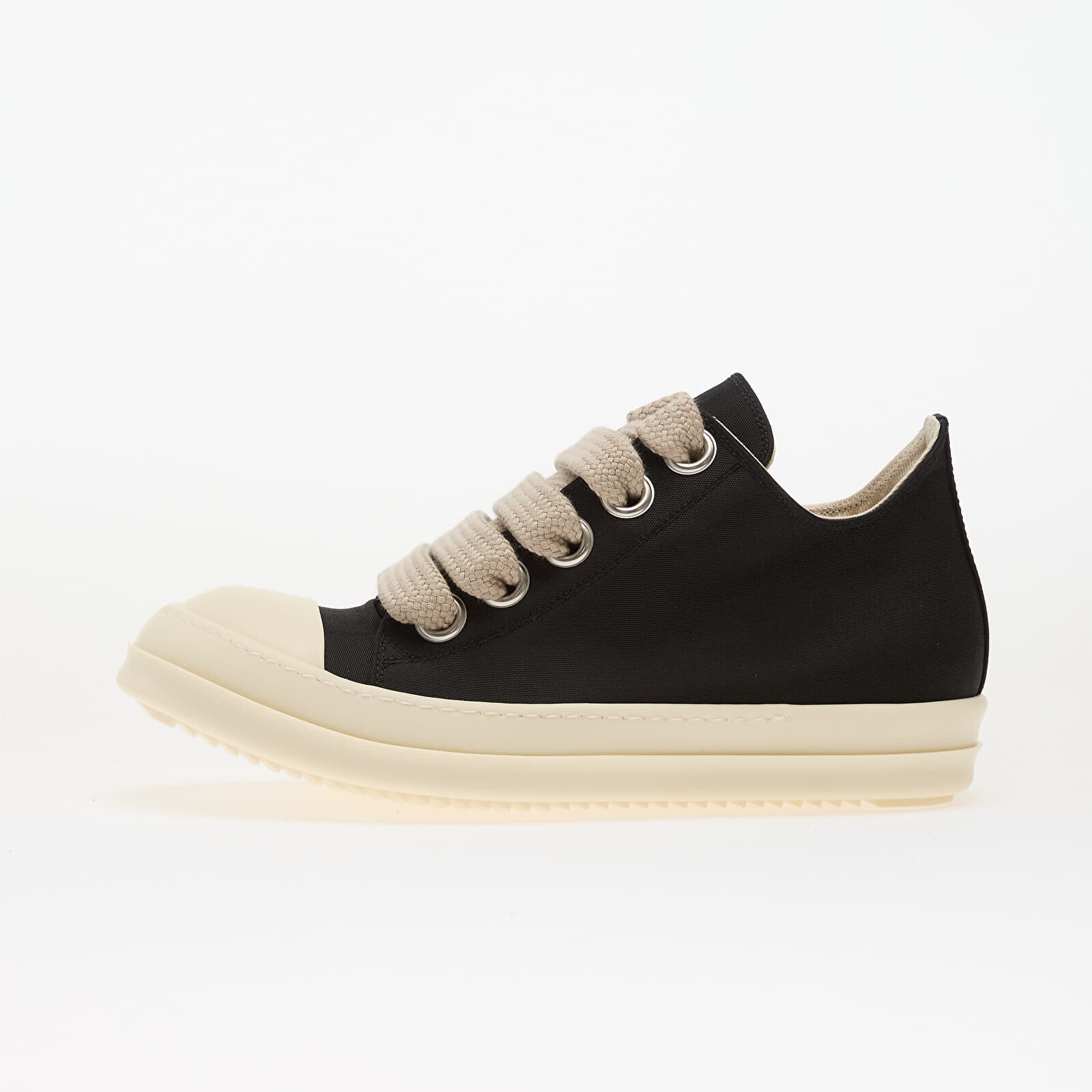Sneakers Rick Owens Woven Shoes - Jumbolace Low Sneaks Black/ Milk/ Milk UK 39