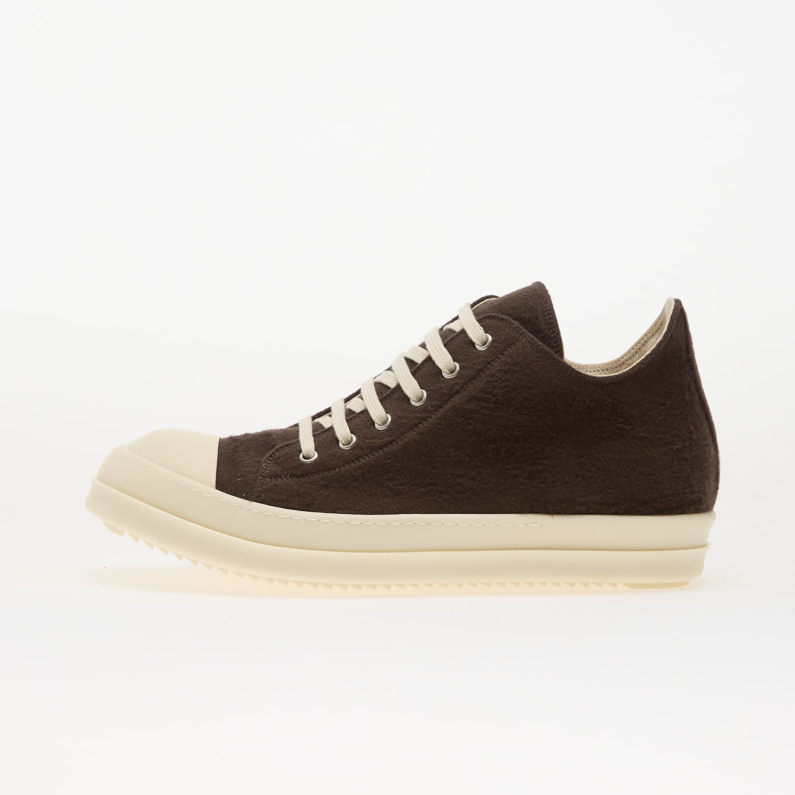 Sneakers Rick Owens Woven Shoes - Low Sneaks Dark Dust/ Milk/ Milk UK 39