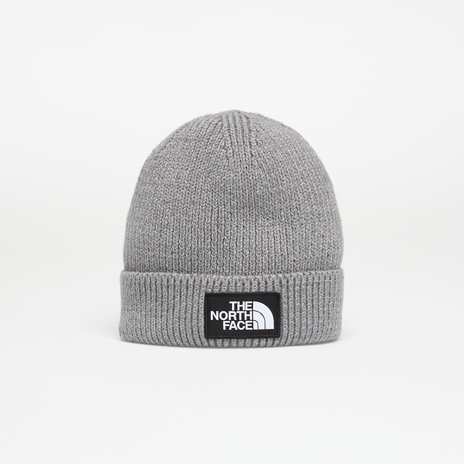 The North Face Tnf Logo Box Cuffed Beanie Grey Heather OS