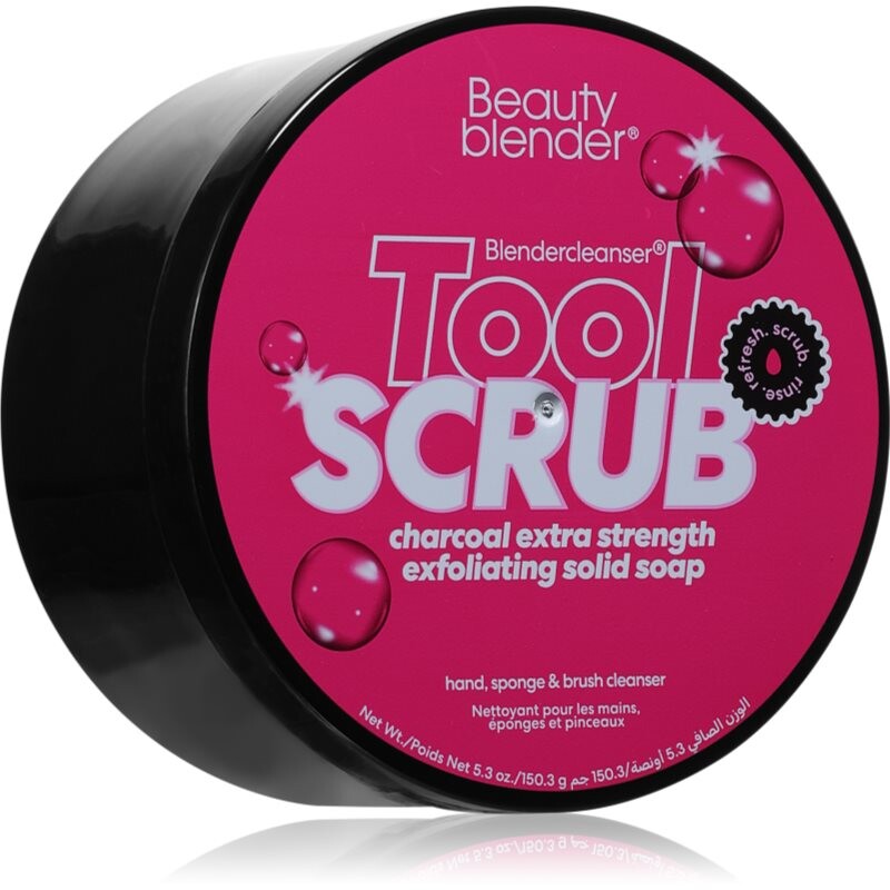 beautyblender® Tool Scrub Charcoal solid cleanser for makeup sponges and brushes 150 g