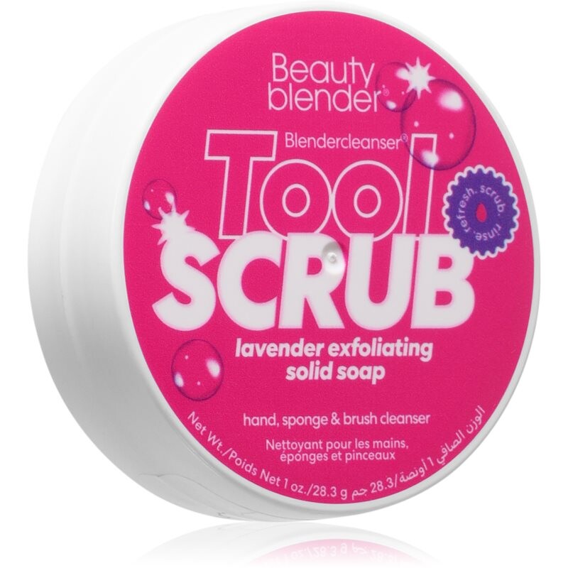 beautyblender® Tool Scrub Lavender solid cleanser for makeup sponges and brushes 28.3 g