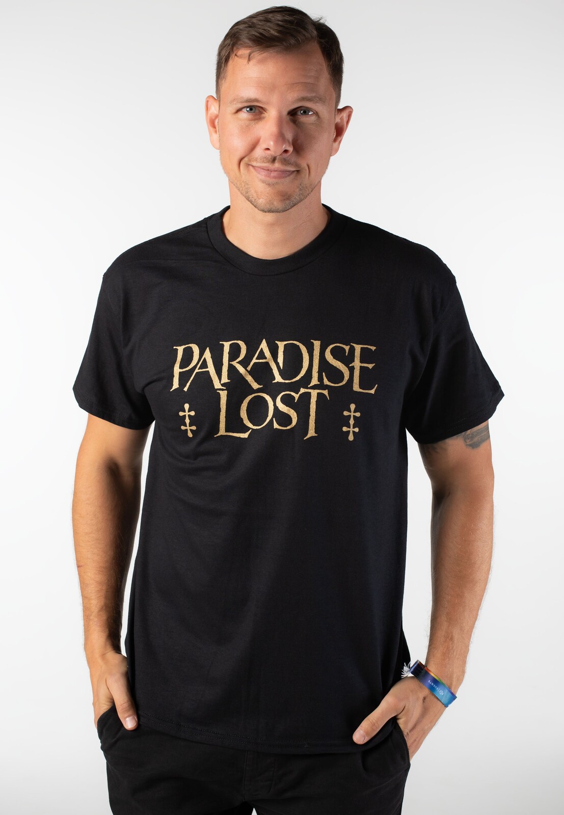 Paradise Lost - Gold Logo - T-Shirt - black - L - 100% Cotton,Jersey
