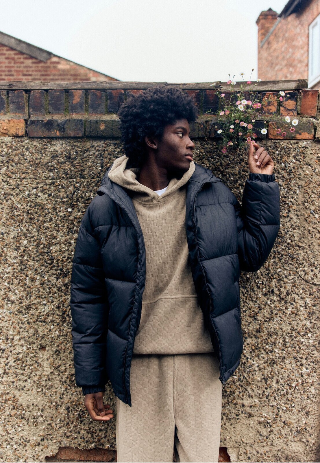 Urban Classics - Basic Puffer With Hood Black - Jacket