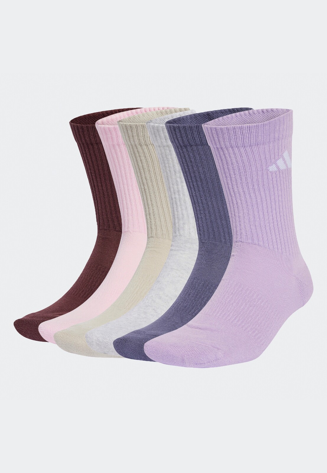 Adidas - Cushioned Crew Pack Of 6 Aurrub/Previo/Powplu/Lgre - Socks