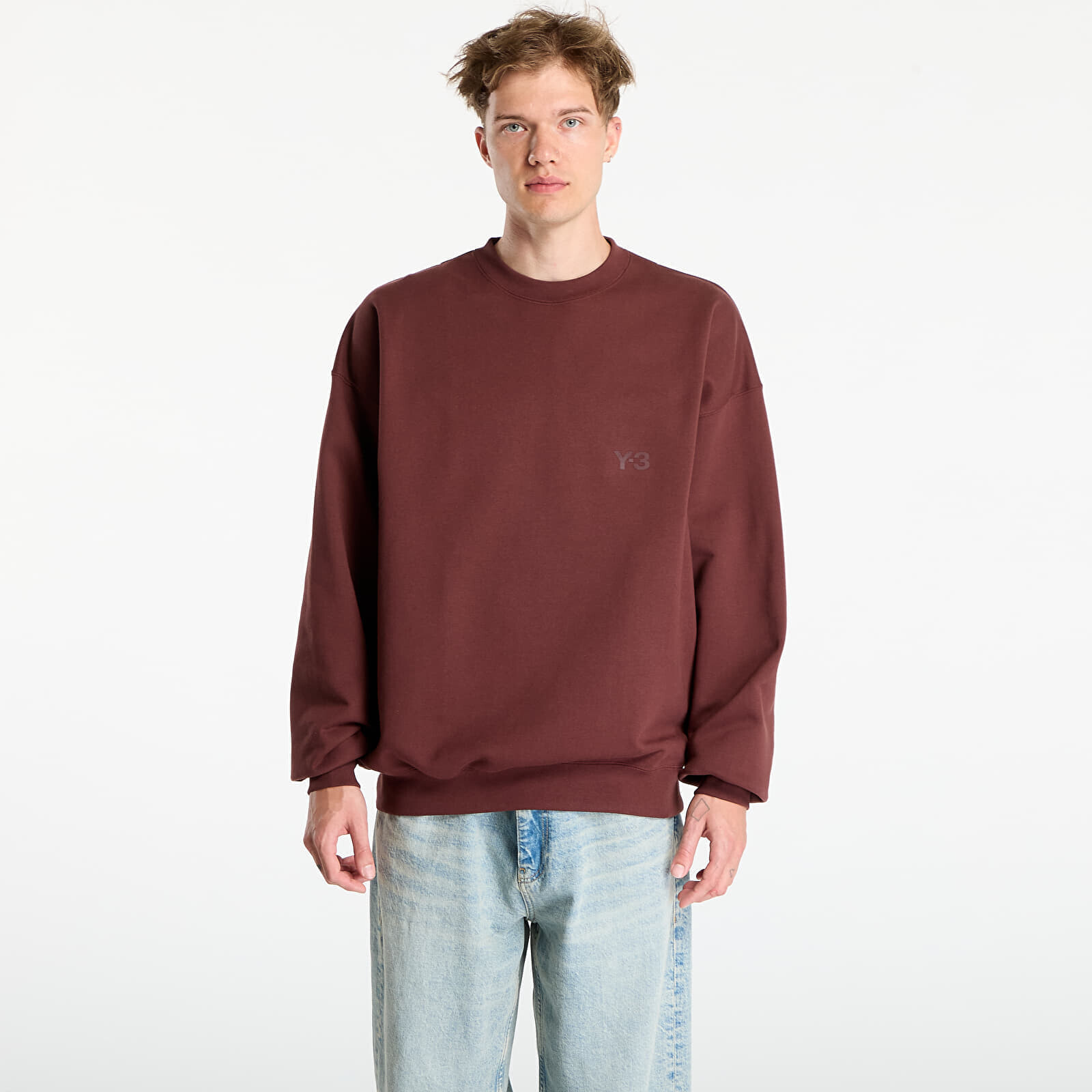 Sweatshirt Y-3 Fl Crew Sweat UNISEX Mystery Brown M