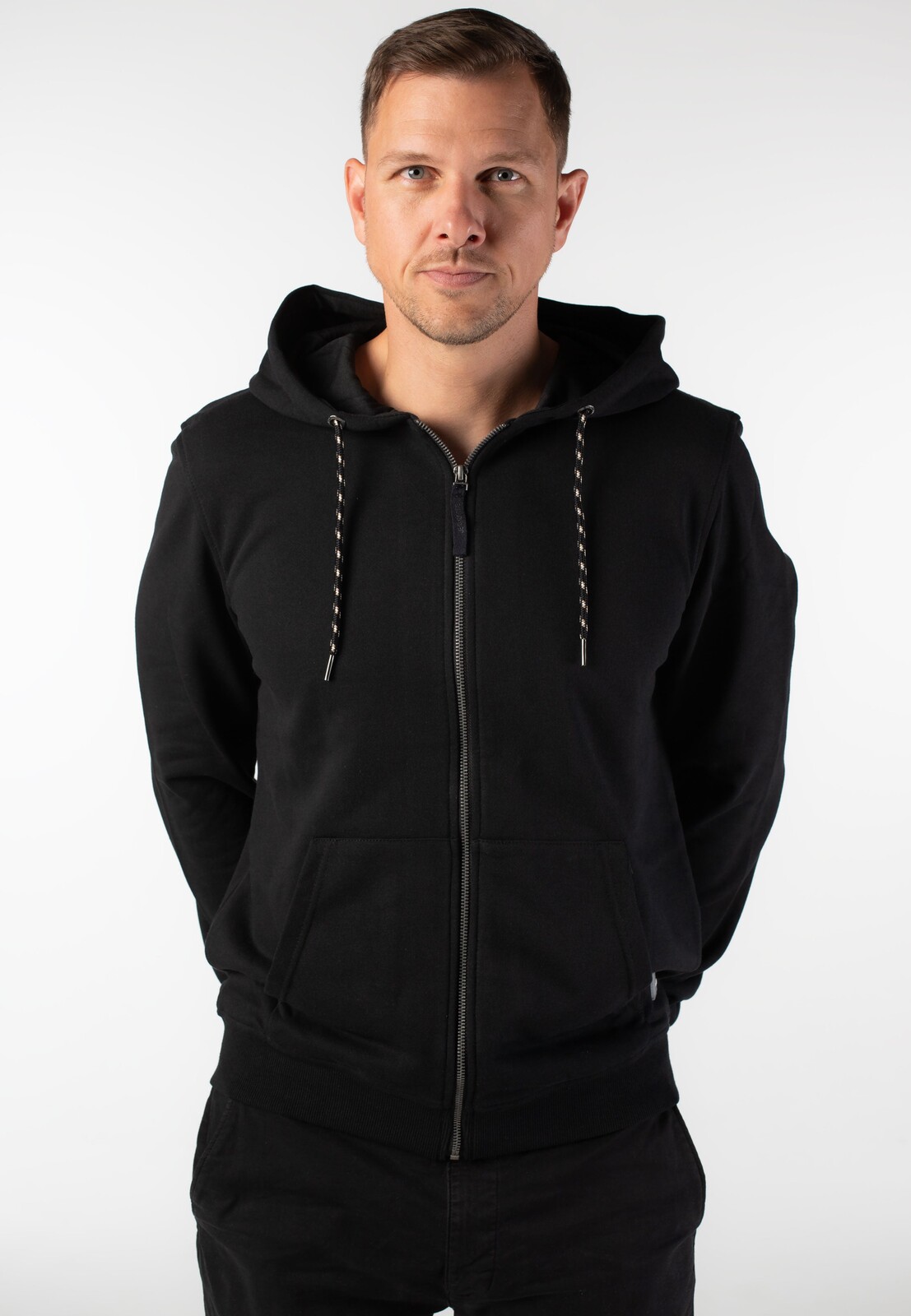 Indicode - Ponto Black - Zipper - black - L - Sweat