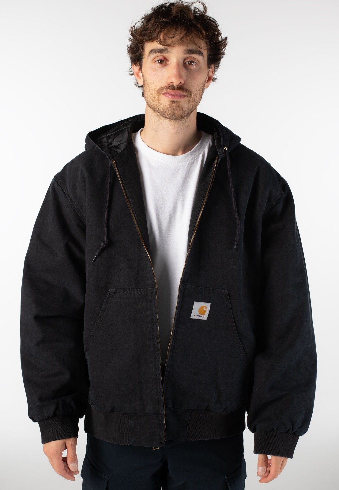 Carhartt WIP - OG Active Stone Canvas Black - Jacket - black - L - 100% Organic Cotton