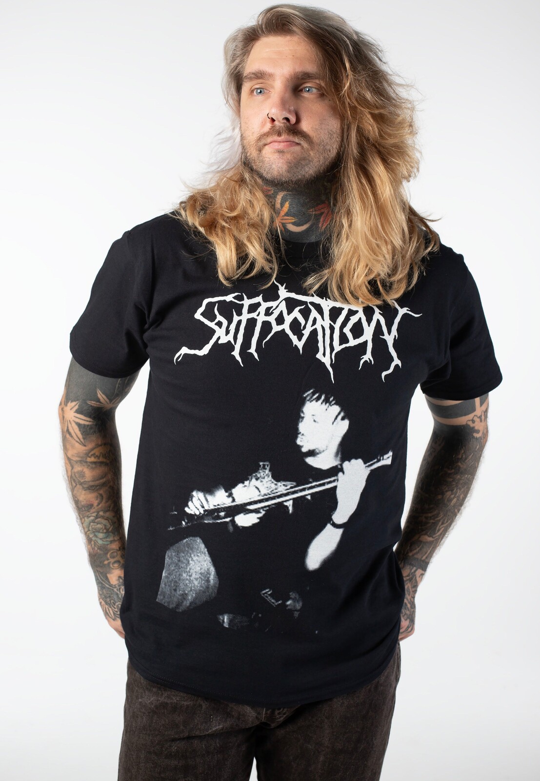 Suffocation - Liege Slam - T-Shirt - black - L - 100% Cotton,Jersey