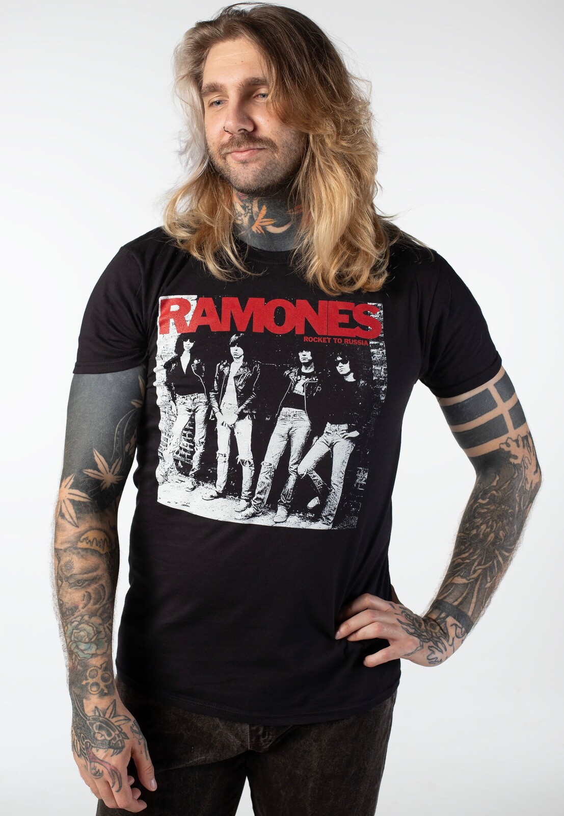 Ramones - Rocket To Russia - T-Shirt - black - L - Jersey