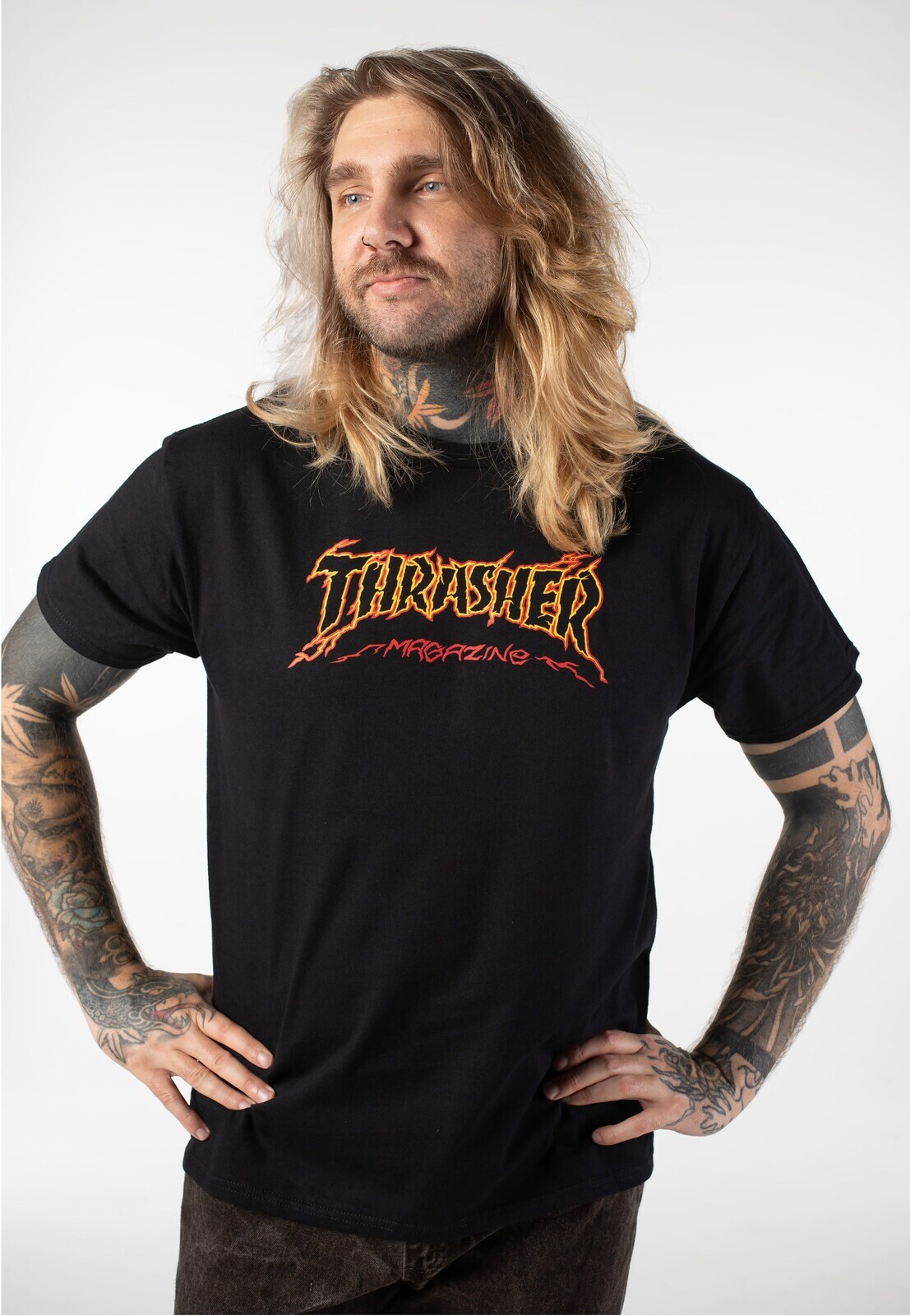 Thrasher - Cracked By Exteenager - T-Shirt - black - L - 100% Cotton,Jersey
