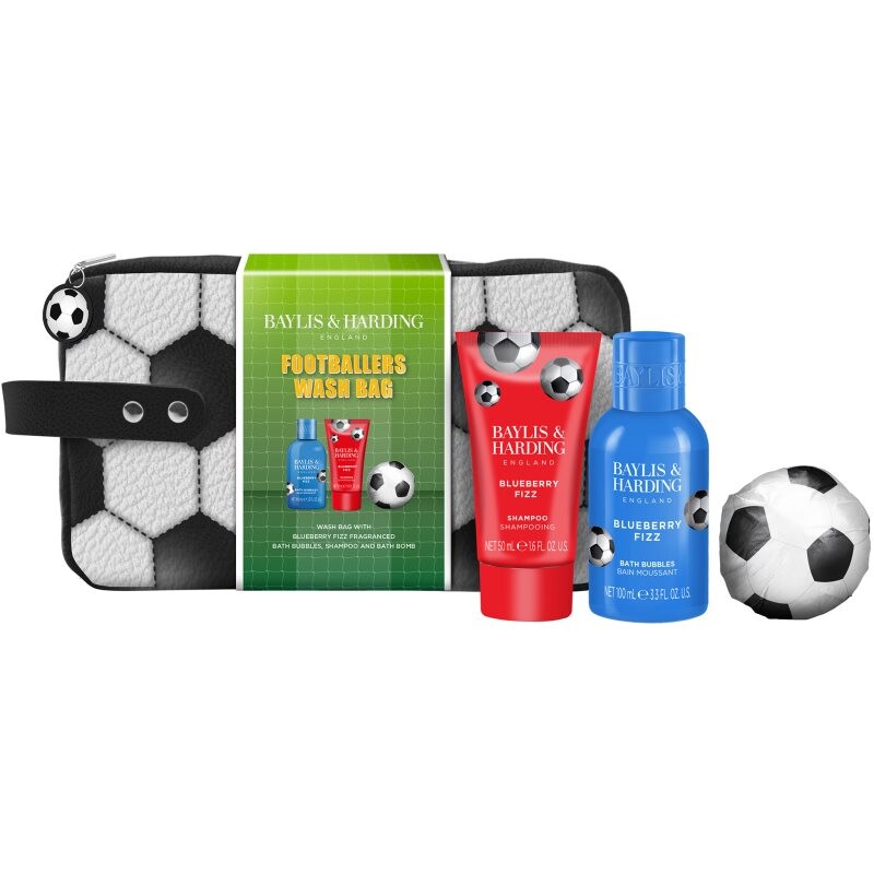 Baylis & Harding Football Stars Wash gift set for travelling for children Blueberry Fizz
