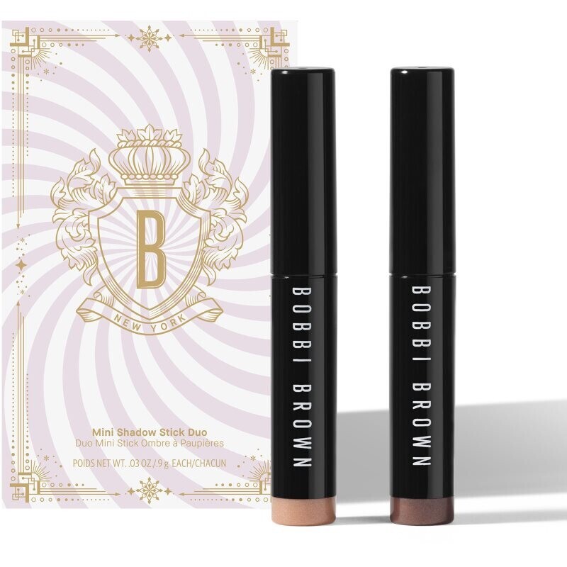 Bobbi Brown Holiday Mini Long-Wear Cream Shadow Stick Duo eyeshadow stick gift set shade Dusty Mauve/Golden Pink