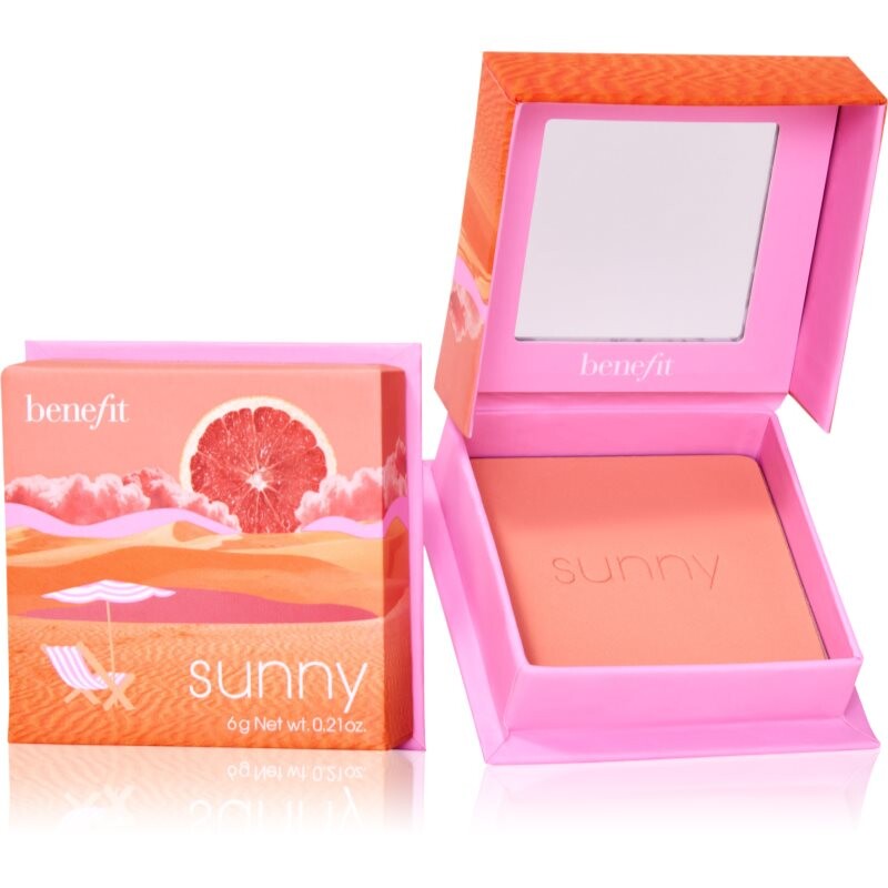 Benefit Sunny WANDERful World powder blusher shade Warm coral 6 g