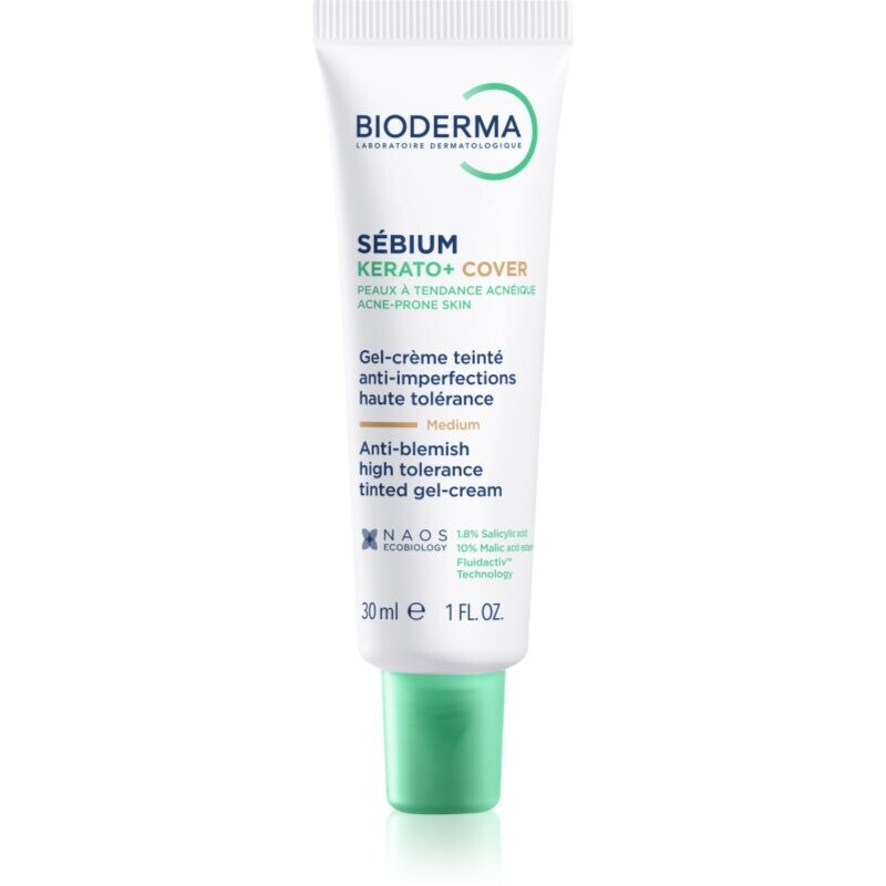 Bioderma Sébium Kerato+ Cover mattifying tinted moisturiser against imperfections in acne-prone skin 30 ml