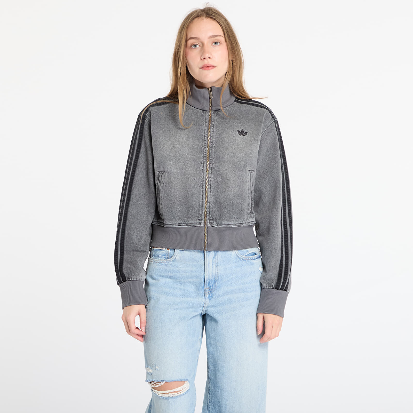 Jacket adidas Adicolor Denim Track Top Washed Grey Denim S
