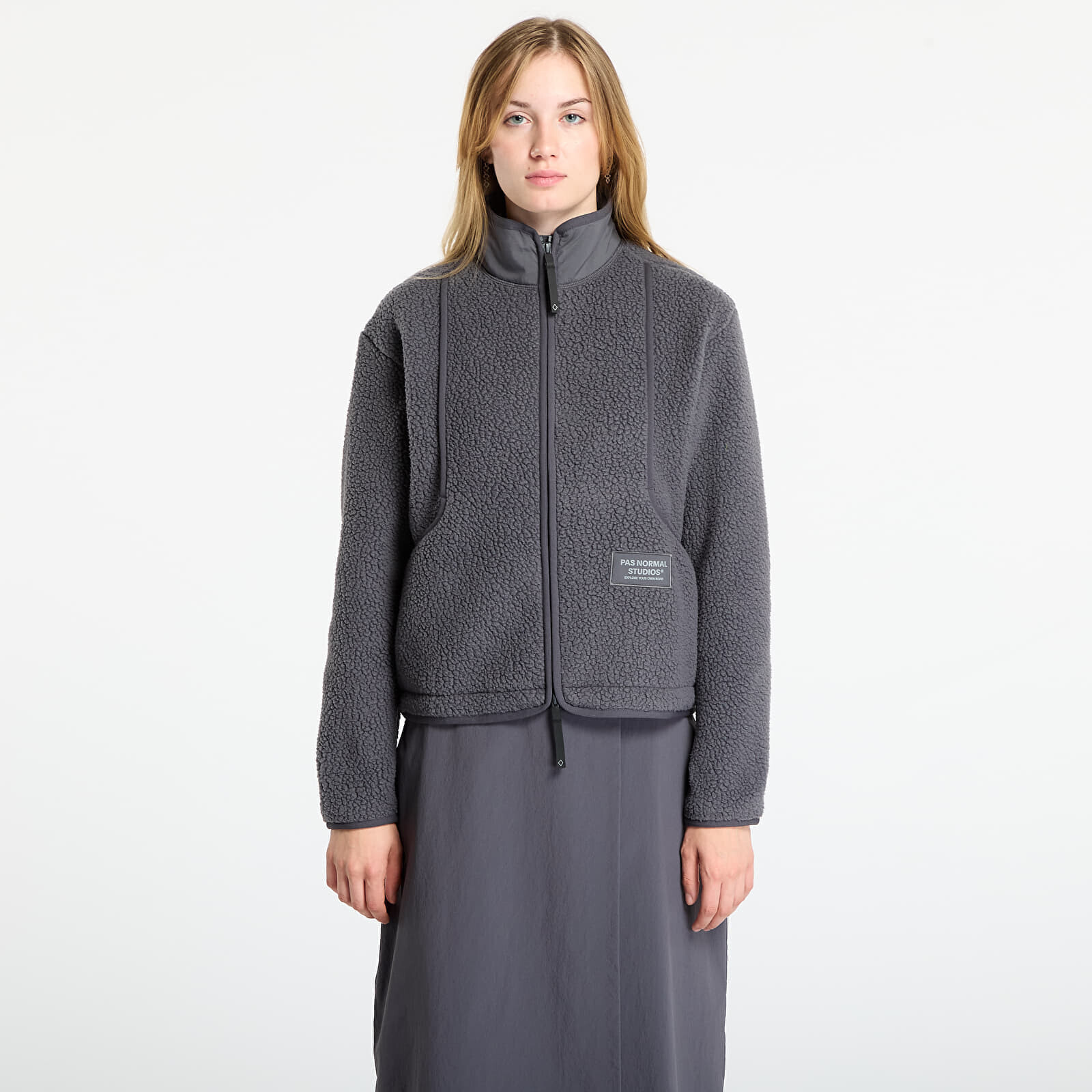 Jacket Pas Normal Studios Women's Off-Race Pile Fleece Jacket Steel S