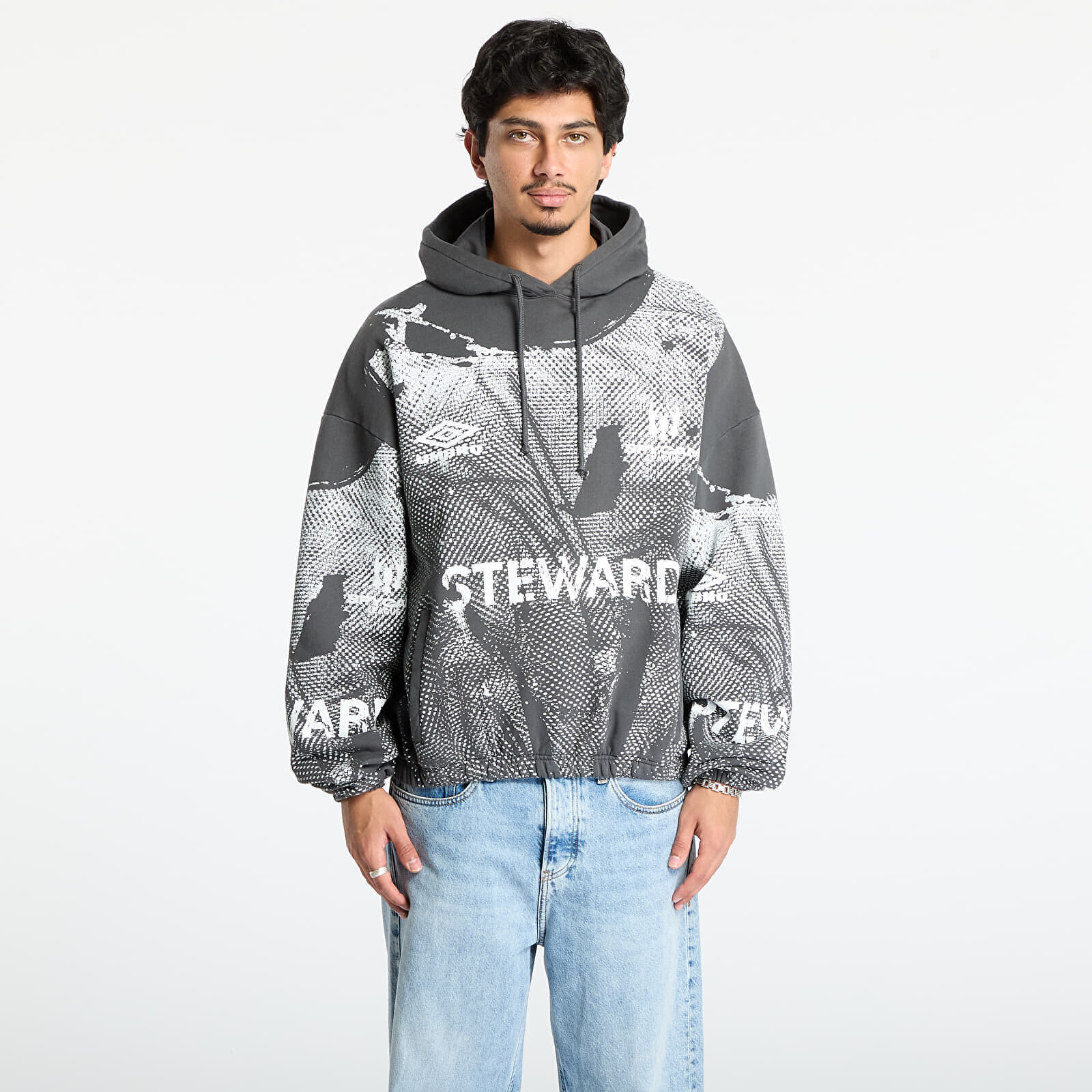 Sweatshirt Umbro Steward Vest Masked Hoodie Dark Grey L