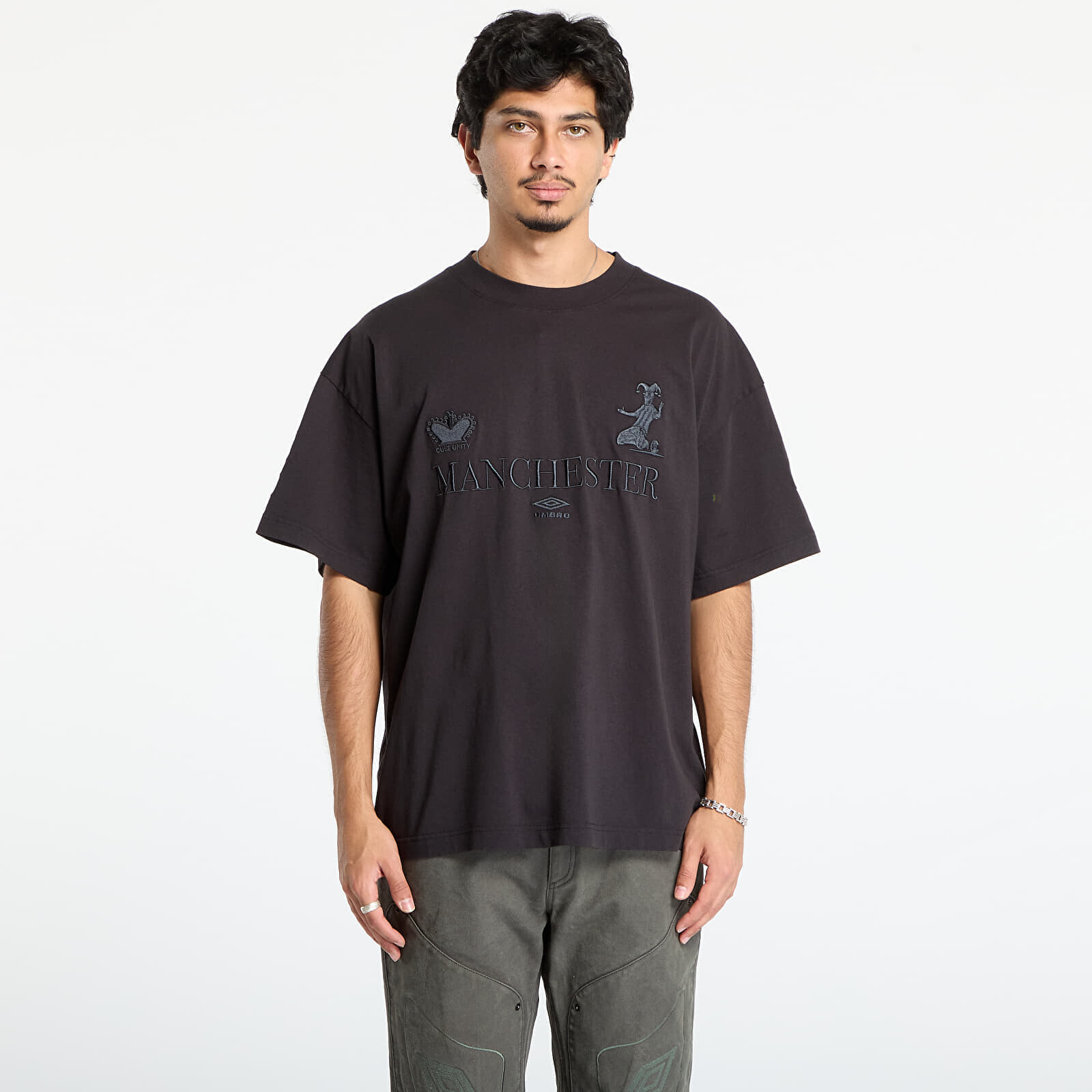 T-shirt Umbro Manc T-Shirt Washed Black L